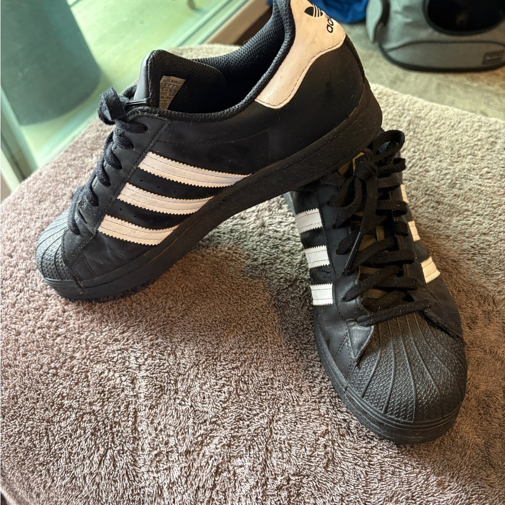 Adidas Classic Black and White Trainers